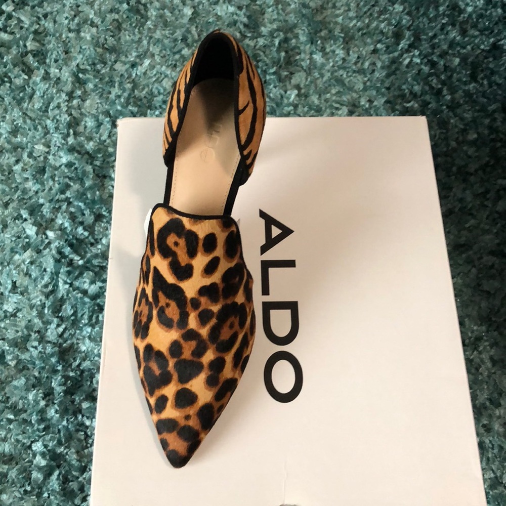 Aldo shoes with leopard print